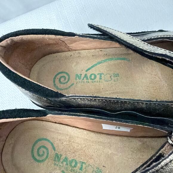 Naot Matai Shoes Womens Size 7 Leather Mary Jane Bronze Israel - Picture 2 of 8